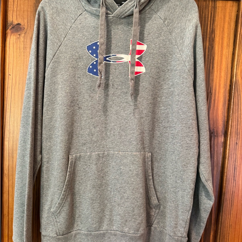 Under Armour Gray Sweatshirt with Patriotic Design